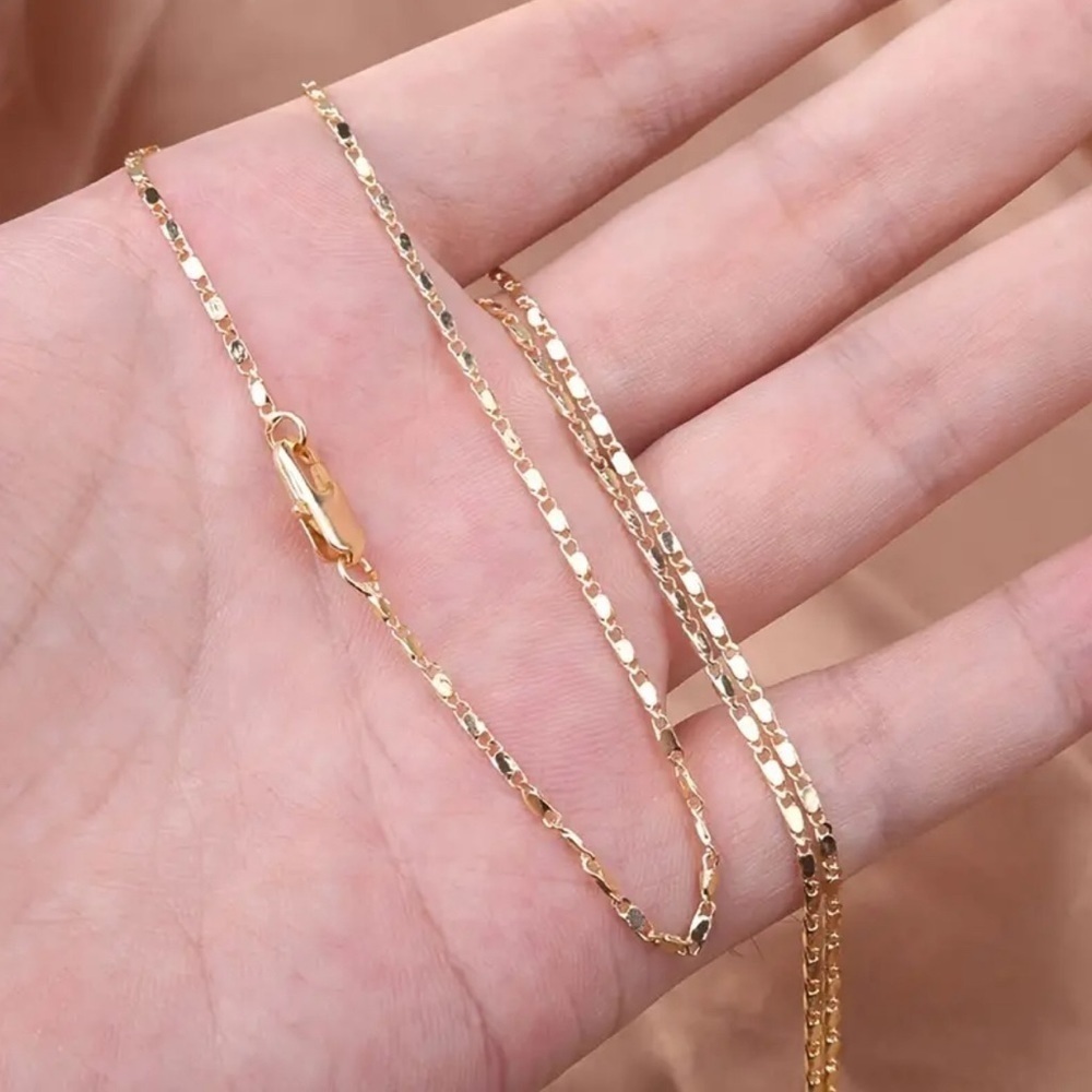 18K filled Italian Flat Chain